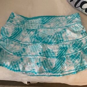 Ideology Aqua Tie-Dye Mini Skirt